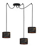 lampy wiszące 3-punktowa lampa wisząca pająk z abażurami WAIKIKI W3 MARMUR 4