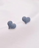 kolczyki z masy plastycznej Kolczyki Granite heart 3