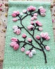Ozdoby na ścianę Mała makatka - magnolia. 4