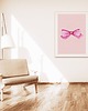 plakaty Plakat Różowa Kokardka na ścianę A3 Minimalistyczny Plakat nowoczesny 3
