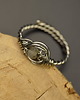pierścionki - różne Pierścionek regulowany labradoryt niebieski wire wrapping 2 4
