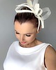 Ślubne ozdoby do włosów Fascynator ślubny Blumo ECRU 7