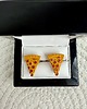 spinki do mankietów SPINKI DO MANKIETÓW koszuli mankietu pizza kawałek 3