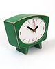 zegary Cichy zegar drewniany zielony 1
