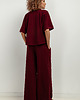 bluzki kimonowe damskie Bluza kimono z dekoltem V, T416, bordo 2