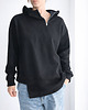 bluza z kapturem damska Czarna bluza oversize z kapturem i asymetrycznym dołem 4