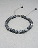 bransoletki na sznurku Szare kamienie Bransoletka z regulacją 1