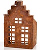 dekoracje świąteczne Dekoracja - domek metalowy rdzawy 15x10x7,5 cm RUGGINE small 1