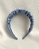 opaski do włosów Błękitna marszczona opaska do włosów Tamara 3