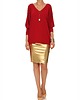 bluzki kimonowe damskie Bluzka czerwona YY500026_RAL3020 2