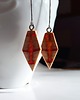 kolczyki drewniane Drewniane kolczyki romby 4