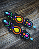 kolczyki soutache Długie etniczne kolczyki soutache 2