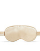 opaski na oczy LE SILQUE Opaska na oczy z jedwabiu - yellow beige 3