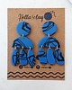 kolczyki z masy plastycznej Kolczyki Wilma Blue 3