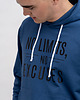 bluzy męskie Bluza męska  z kapturem  ,,No Limits No Excuses" denim 3