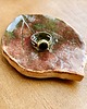 pojemniki na biżuterię Ceramiczna podstawka brązowo-oliwkowy liść 1