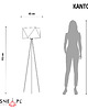 lampy do pokoju dziecka Industrialna lampa stojąca na 3 nogach dla dzieci KANTON KIDS tripod 1