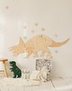naklejki ścienne do pokoju dziecka Dinozaur TRICERATOPS  Dekoracja Ścienna Origami, drewniana 5
