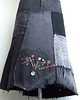 spódnice midi Czarna spódnica jeans r.44 2