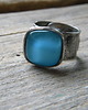 pierścionki srebrne Roman Ancient Ring ;) świetlisty błękit 1