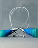 kolczyki wire wrapping Srebrne kolczyki koła turkusowe 2