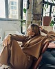 bluza bez kaptura damska Bluza LOFF Camel 1