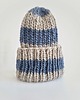 czapki damskie WOOLY COLOR "20"ciepła wełniana czapka w pasy 1