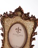 ramki na zdjęcia Ramka dekoracyjna w stylu barokowym, złocony relief z ornamentem, XX wiek 5