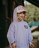 bluzy dla dziewczynki Dres oversize Teddyland lawendowy 6