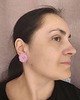 kolczyki z masy plastycznej Kolczyki sakura delikatne kwiaty półprzezroczyste handmade stal 4