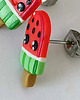 kolczyki z masy plastycznej Małe kolorowe kolczyki Lody Arbuzowe Kawaii 1