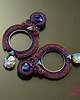 kolczyki soutache Długie błyszczące  kolczyki sutasz 3