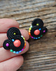 kolczyki soutache Kolorowe Lentinki- kolczyki soutache 3