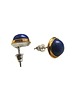 kolczyki srebrne Kolczyki srebrne artystyczne Modern z Lapis lazuli 2