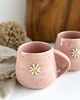 kubki Kubek Beczułka ręcznie robiony 320 ml - Różowa stokrotka 5