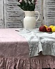 obrusy i serwetki Lniany obrus z falbanką Rose 1