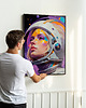 plakaty Dziewczyna astronautka - plakat/ilustracja 2