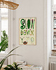 plakaty Plakat  SLOW DOWN grafika ślimak BALANS PRACA ilustracja do domu 6