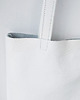 torby na ramię Biały worek ze skóry 2