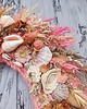 wianki Wianek pink summer wreath, letni wieniec z muszlami, #L1, rozmiar 45 cm 6
