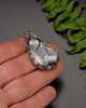 wisiory Wisiorek agat opal dendrytowy, wire wrapping stal chirurgiczna 3
