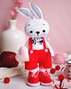 misie i maskotki Walentynkowy króliczek, figurka stojąca, prezent na Walentynki 3