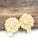 ozdoby do włosów dla dzieci Spinki do włosów żółte kwiatki Adele 3