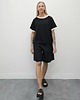 t-shirt damskie Bawełniana koszulka o luźnym kroju - Black / White 4