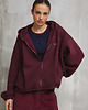 bluza z kapturem damska Bluza burgundowa BIGGIE zip 3