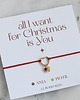 bransoletki na sznurku All I Want For Christmas Is You - Bransoletka z kamieniami miesiąca 1