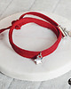 bransoletki skórzane Mini red star bransoletka zamszowa 1