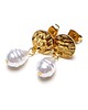 kolczyki pozłacane Kolczyki pozłacane Pearls /white/ perły vol. 16   2