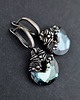 kolczyki wire wrapping Leśne refleksy - kolczyki wire wrapping 1