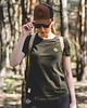 t-shirt damskie Koszulka damska z naszywką LEŚNE OBOZOWISKO khaki 1